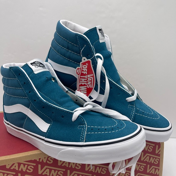 Vans Men’s Sk8-Hi
Blue Coral/True White Sneakers
VN0A32QG9EM High-Top - Picture 10 of 16